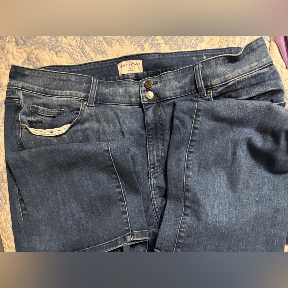 Lane Bryant Women's Straight Leg Blue Jeans